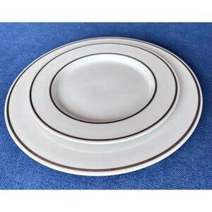 2  Pc Designer Bob Van Allen Mikasa Colorations Saturn White Dinnerware Japan